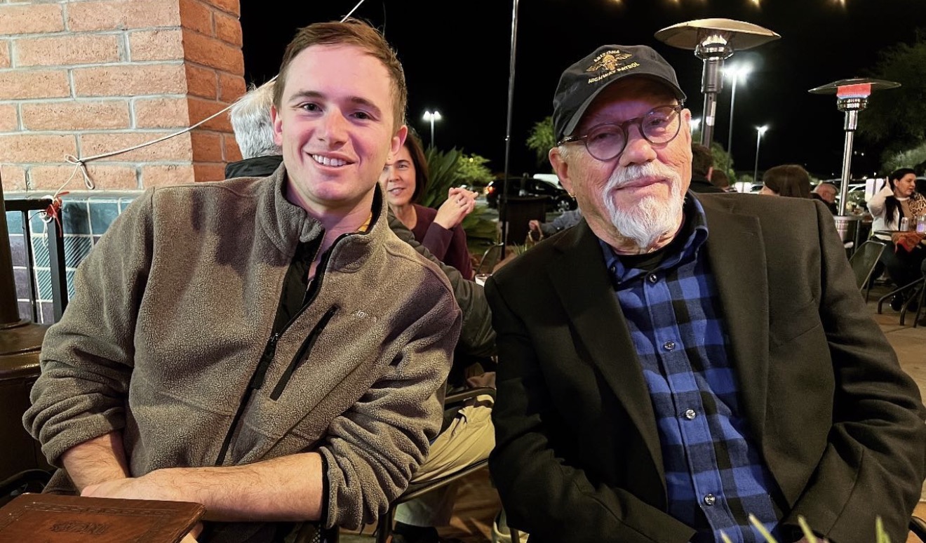 Charles Sublette with Ed Mell in 2019