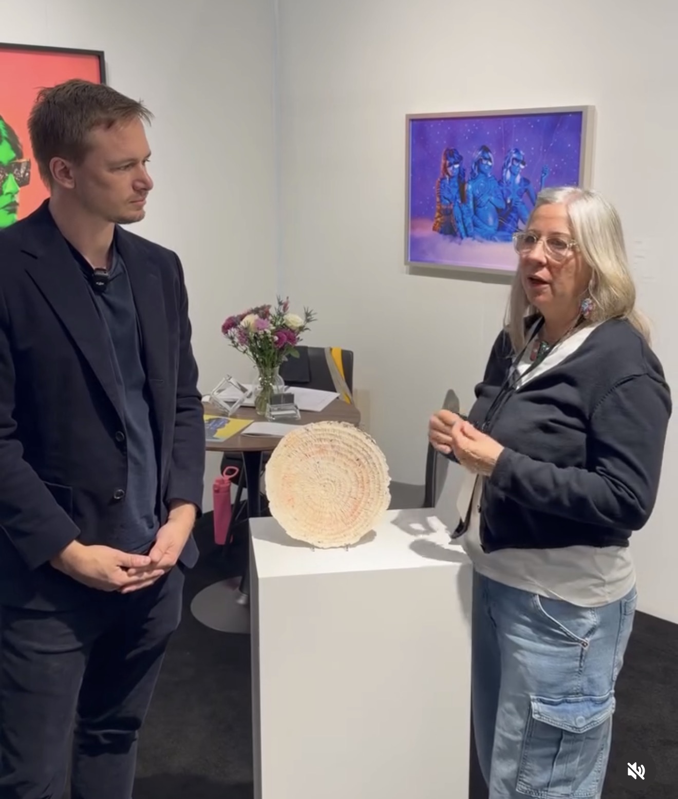 Charles Sublette with Leah Mata Fragua at Scottsdale Art Week in 2026